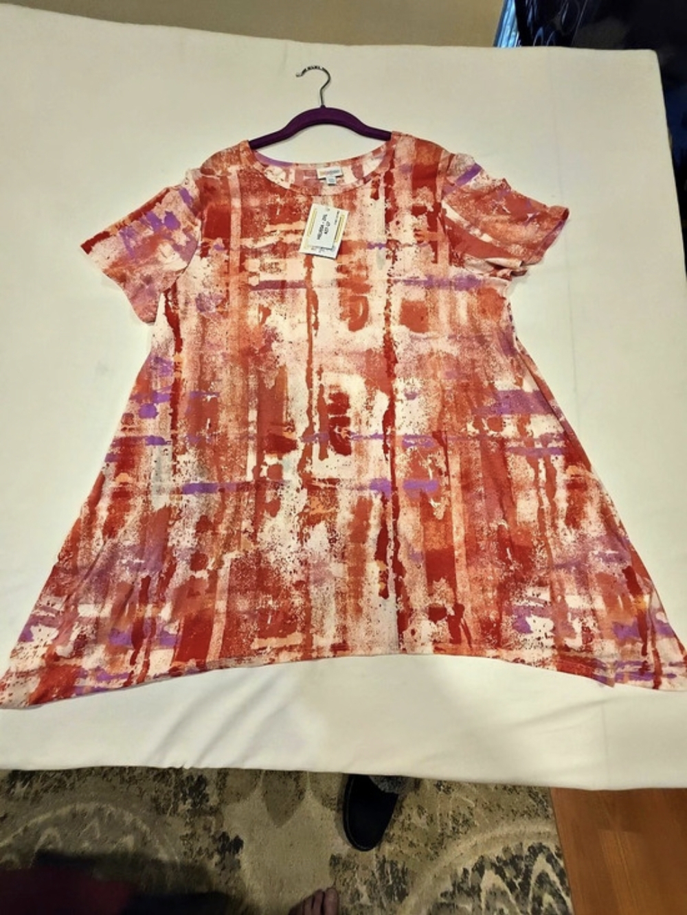Lularue Womens 2XL Abstract Print Dress NWT